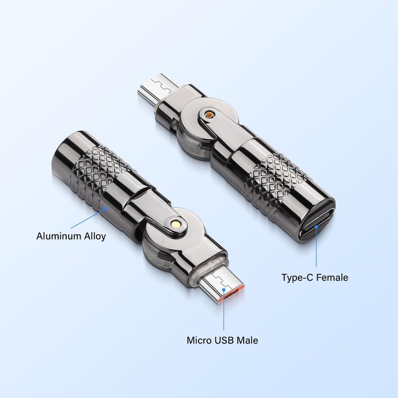 SinLoon 2 Pack USB C to Micro USB Adapter USB Type C Female to Micro 5Pin Mal... gallery
