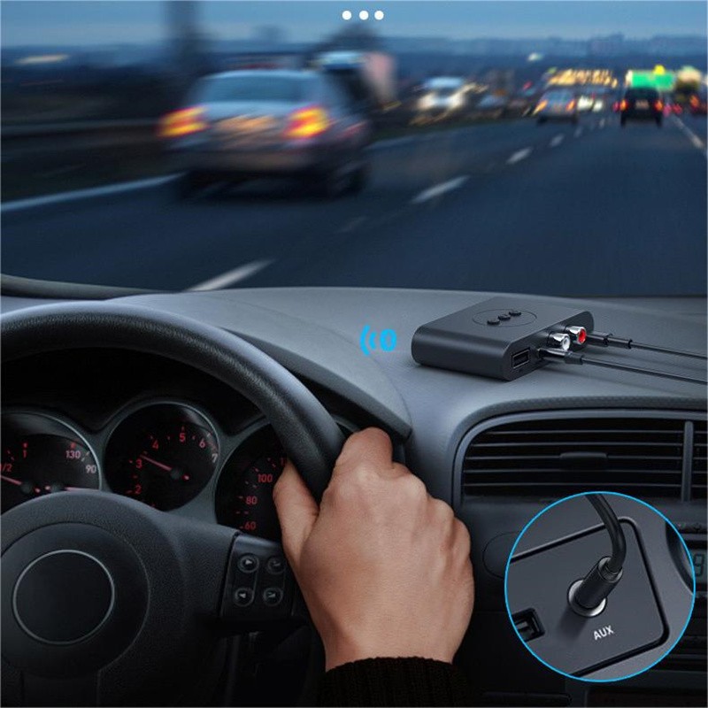 Bluetooth-Compatible 5.2 Receiver 3.5mm Jack Aux To 2 Rca Audio Stereo Adapter gallery