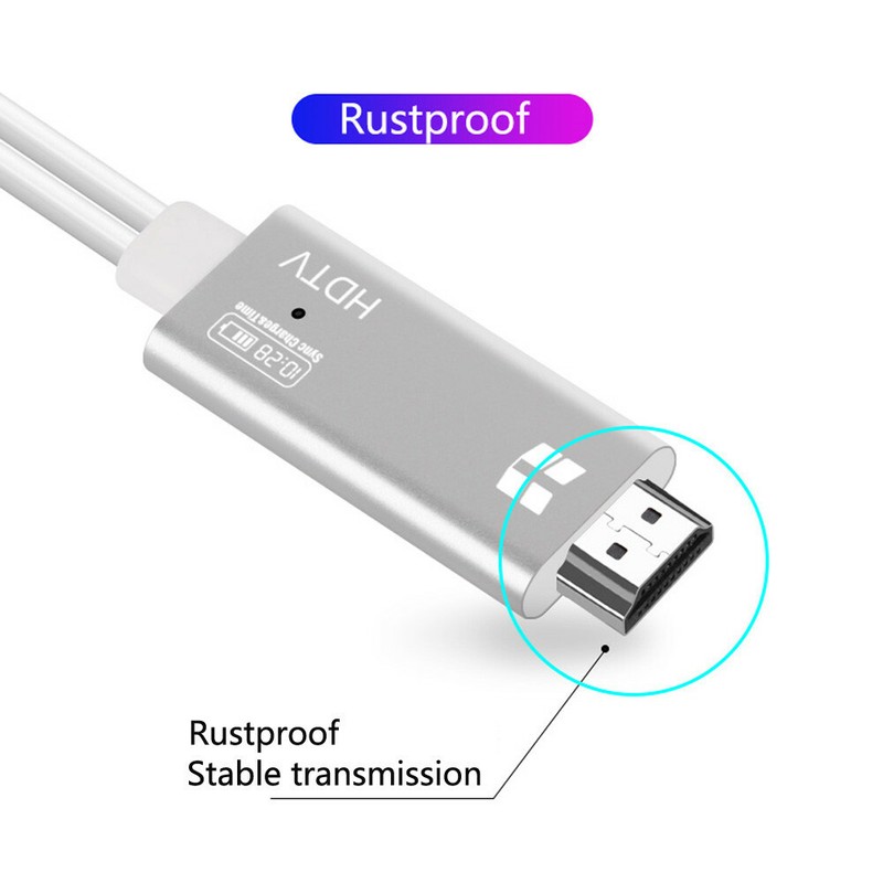 1080P HD-MI Adapter Cable Mirror Phone to TV/Projector/Monitor for iOS Android gallery