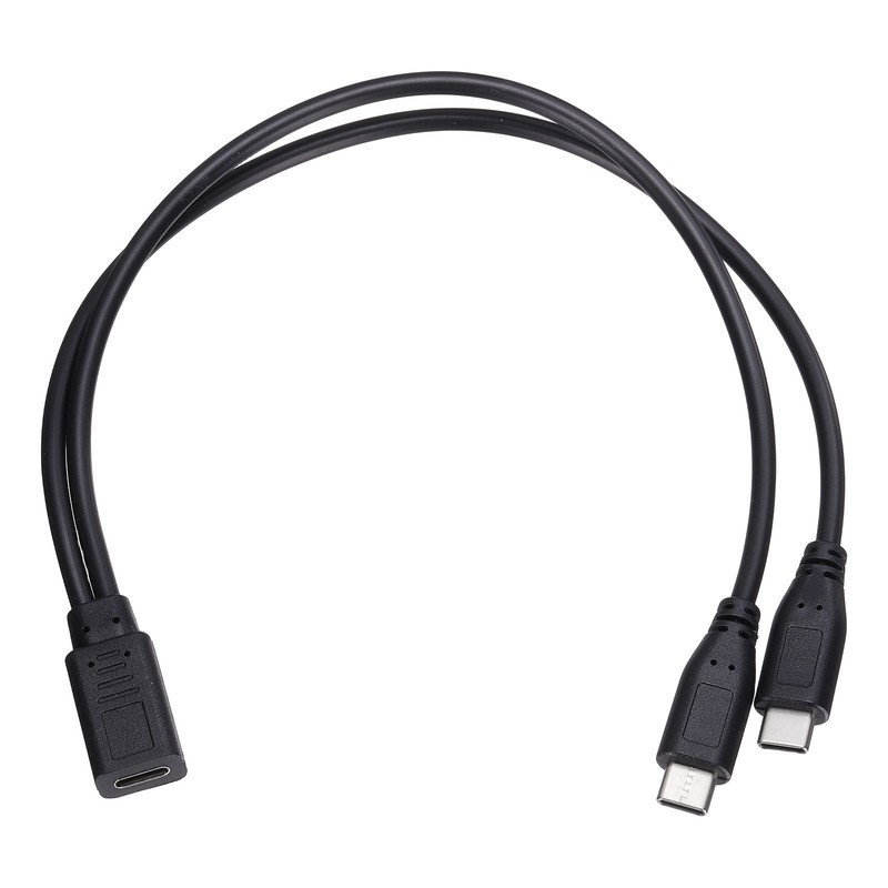 Type C Female to Type C Male 2 in 1 Splitters 11.8″