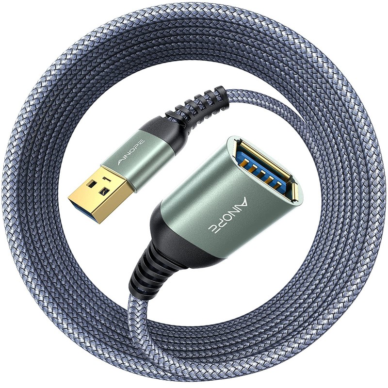 2 Pack USB Extensions Cable High Speed USB 3.0 Extension Cord Type A Male to ...