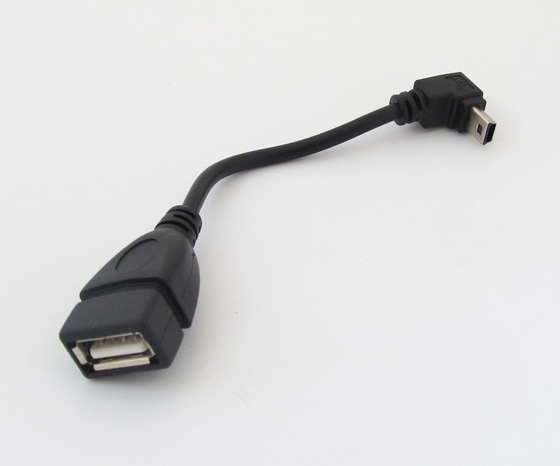 5pcs UP Angle 90D Host OTG Adapter Cable Mini 5pin USB male to USB 2.0 Female gallery