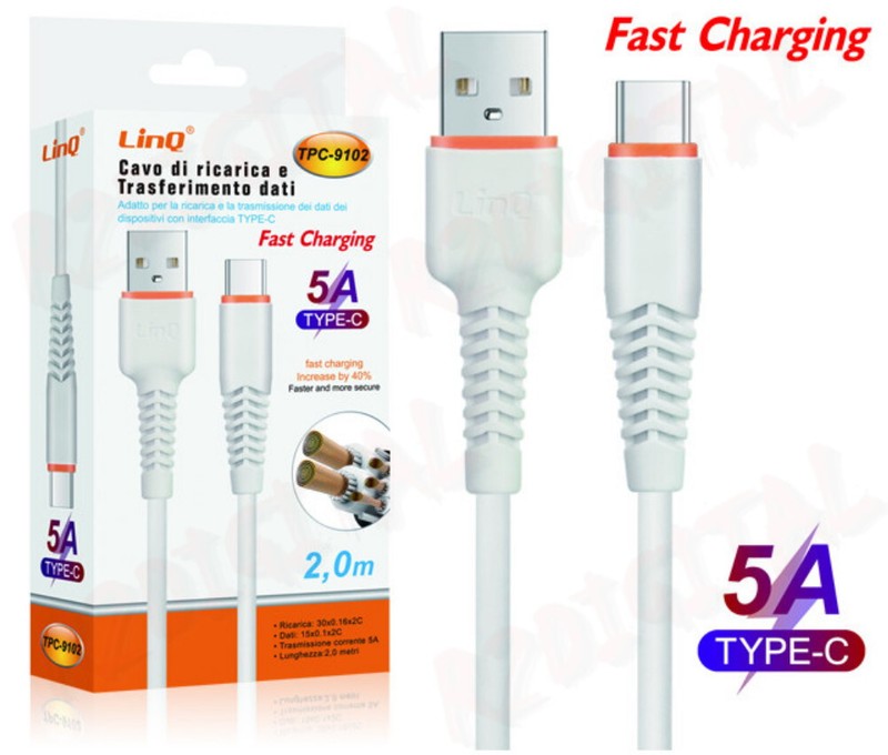 USB 5A to USB C FAST CHARGING 2M Turbo Charger Charging & Syncing Data Cable gallery