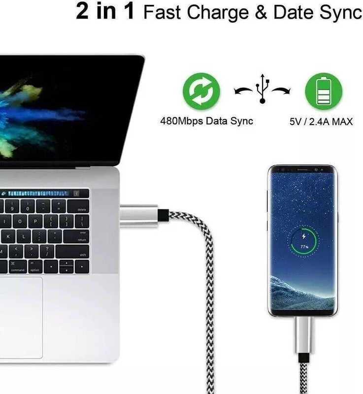 15 Feet USB Type C Charger Cable Extra Long Cord Smartphone Android Phone Tablet gallery