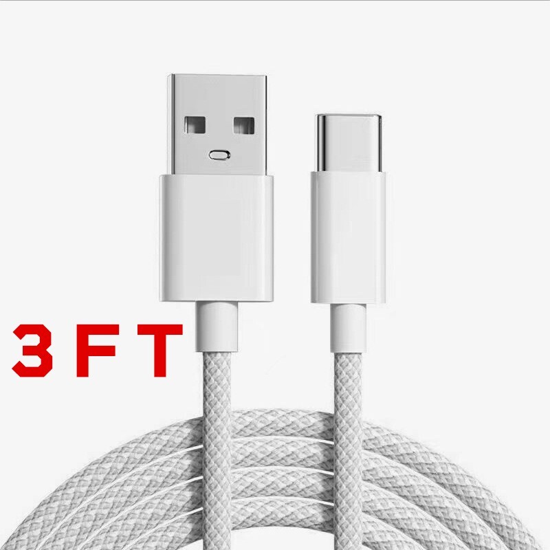 35W USB A to USB C Woven CarPlay Cable for Apple iPhone 16/15 Pro Max/iPad Pro