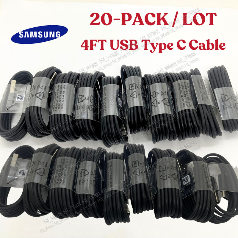 20X For Samsung S23 S22 S21 S20 USB Type C Fast Charging Charger Cable Wholesale