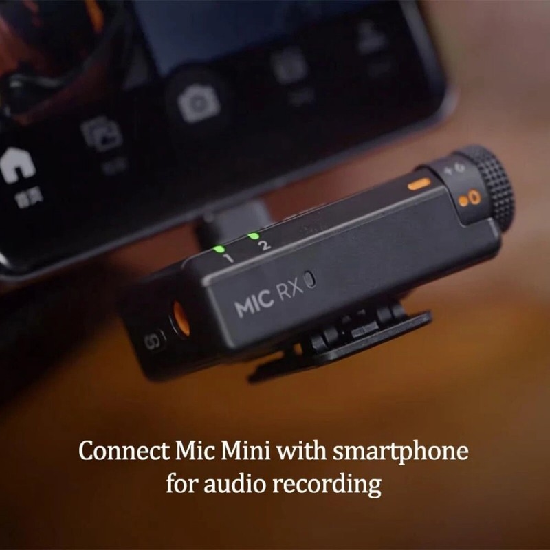 DJI Mic Mini Phone Adapter - Compatible with iPhone 14/13/12/11/XS MAX/XR/8/7 gallery