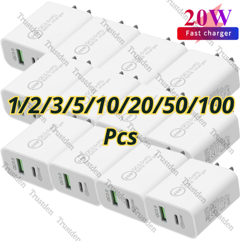 Wholesale 20W Fast Charger USB C Power Adapter Block For iPhone 14 13 12 11 XR 8