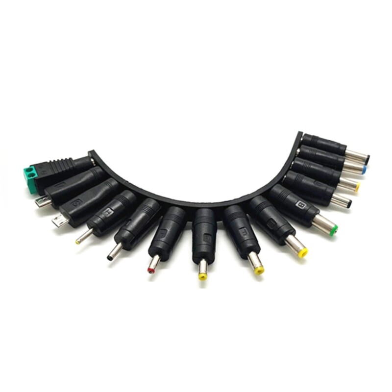 Universal Power Adapter Tips Connector 5.5x2.1mm Set for Laptop Charger 14 in 1