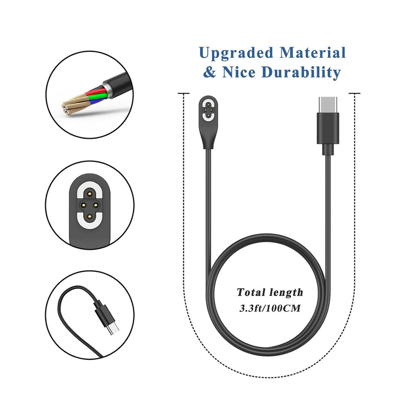 USB C Charging Cable for Shokz Openswim Pro S710, Open-Ear Headphones gallery