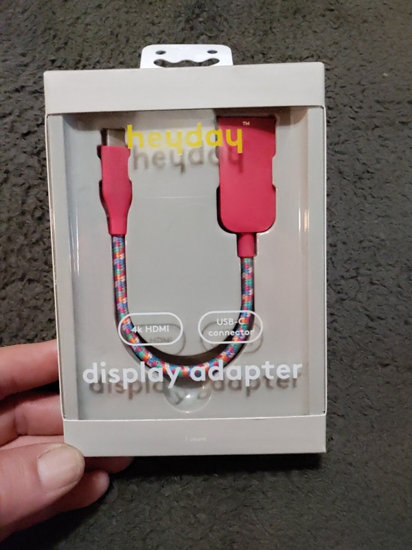 Heyday 8.5″ USB-C to HDMI Display Adapter – Magenta