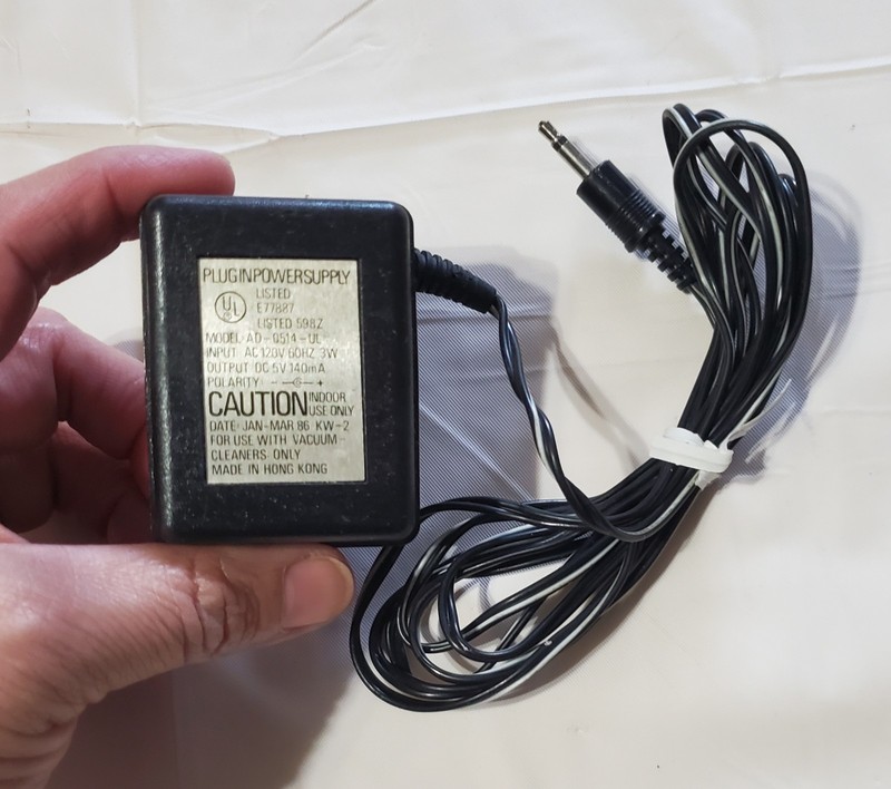 UL Power Supply Model AD-0514-UL Input AC 120V Output DC 5V 149mA Vacuum Cleaner gallery