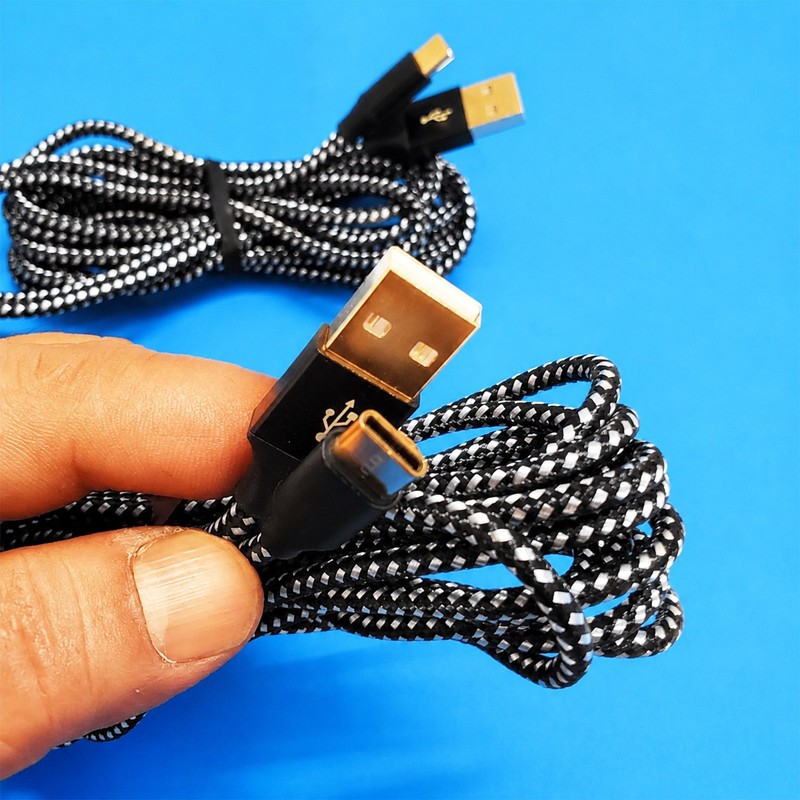 Two 10 foot Long USB-C Charging Cables for Android & iPhone 15/16 Samsung Google gallery