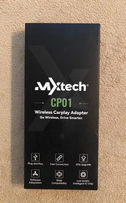 Wireless Carplay Adapter Compatible for Apple iPhone 6 & Higher Plug-In Play