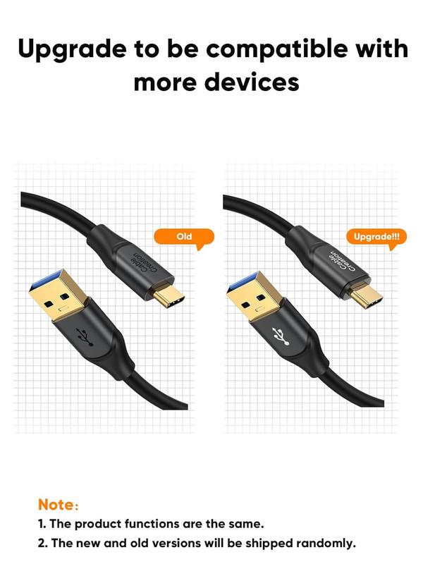 USB C to USB a Cable 1FT, Type C to USB 3.1 USB 3.2 Gen2 10Gbps USB a to C Data gallery
