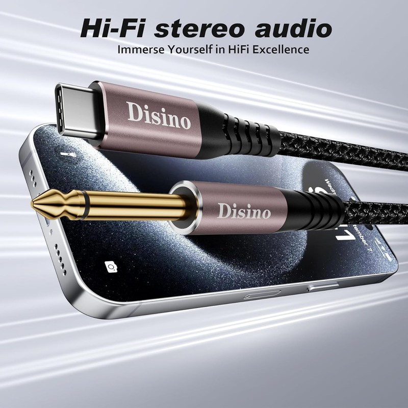1/4 Inch TS to USB C Audio Cable,Usb Type C to 6.35Mm TS Mono Interconnect Aux A gallery