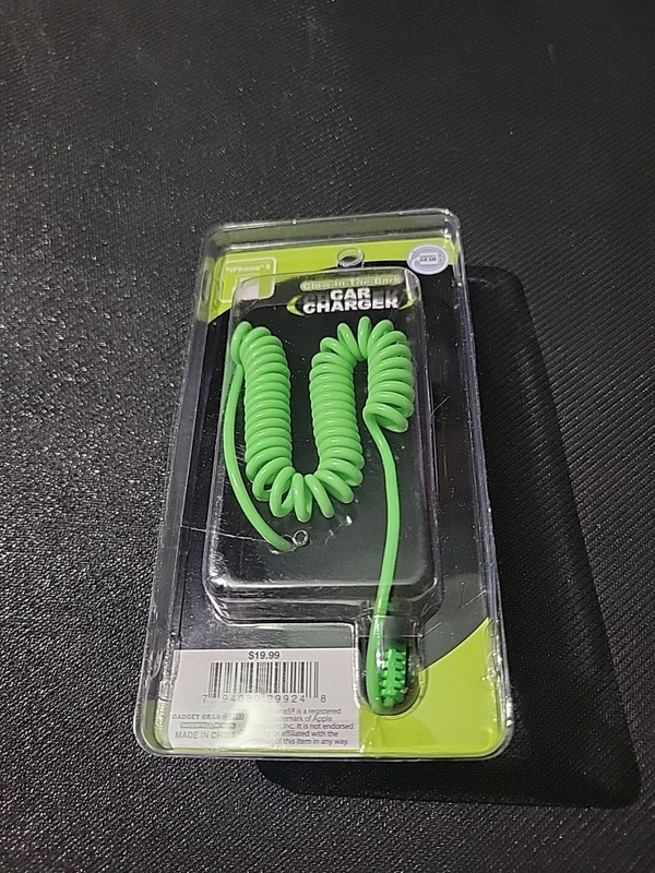 IPHONE 5 Car Charger Glow In The Dark Green Free Shipping! gallery