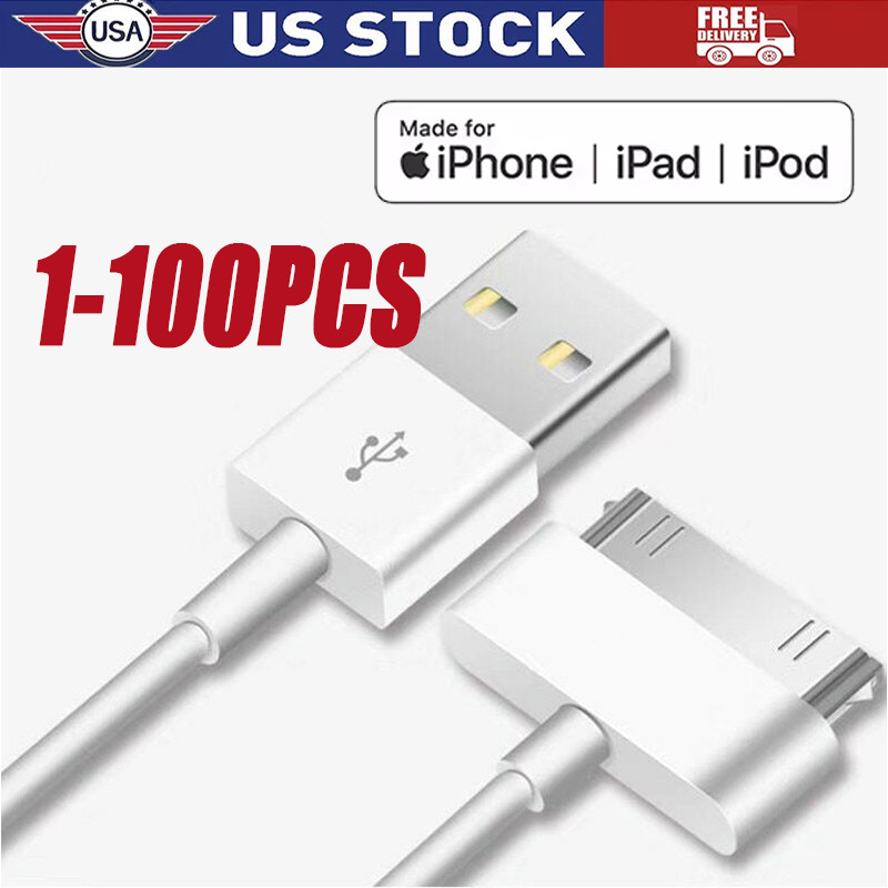 3FT 30 pin USB Charging Data Cable Cord for iPad 1/2/3 iPod Nano 1-6 LOT