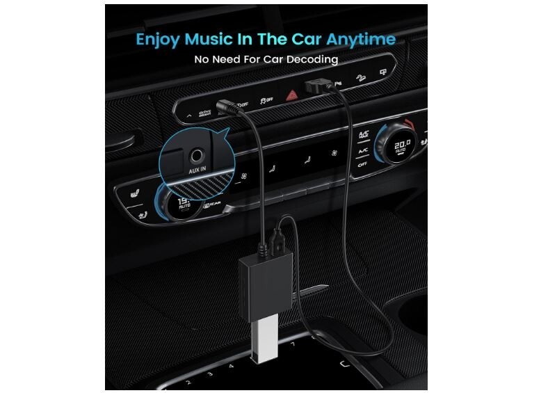 ANDTOBO USB to Aux Audio Adapter, 3.5mm Male to USB Female for Playing Music wit gallery