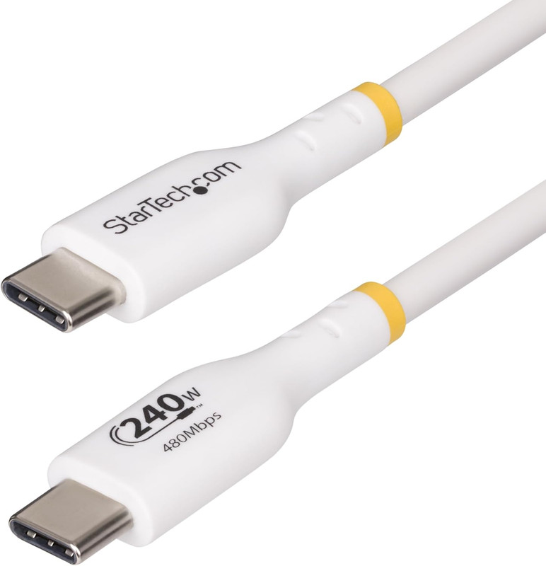 13Ft White USB-C Charging Cable, USB-IF Certified USB C Cable, 240W PD, USB 2.0