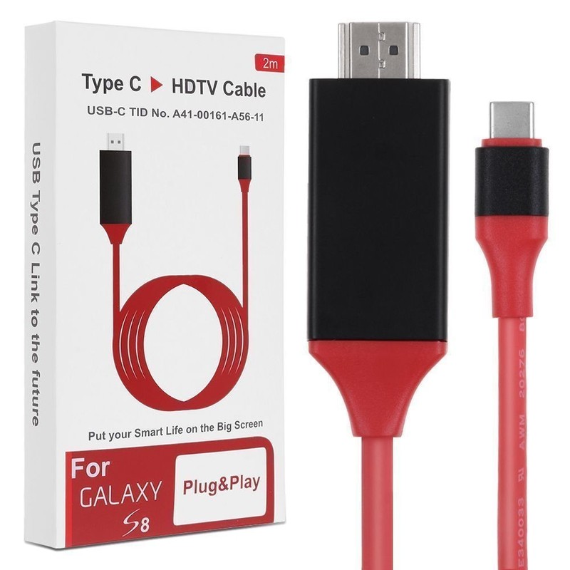 1.8M Type C to HDMI Cable Converter 4K HDTV USB Adapter For HUAWEI MATE 20 PRO