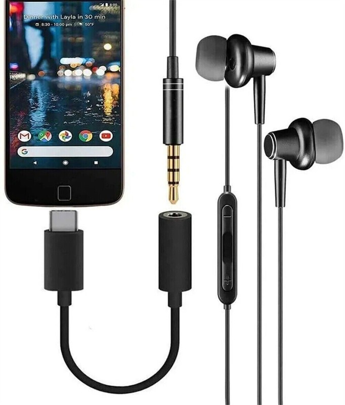 USB-C Type C Adapter Port to 3.5MM Aux Audio Jack Earphone Headphone Cable USB gallery