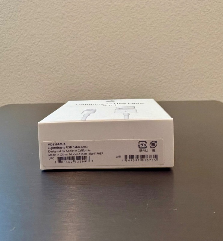 Brand New - Apple Lightning to USB Cable 2m Genuine | Model A1510 MD819AM/A gallery