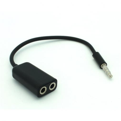 HEADPHONES SPLITTER 3.5MM EARPHONE ADAPTER DUAL HEADSET PORT AUDIO for TABLETS