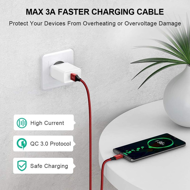 Long USB Cable [12ft, 2-Pack], Fast Charging USB A to Charger Cable Braided f... gallery