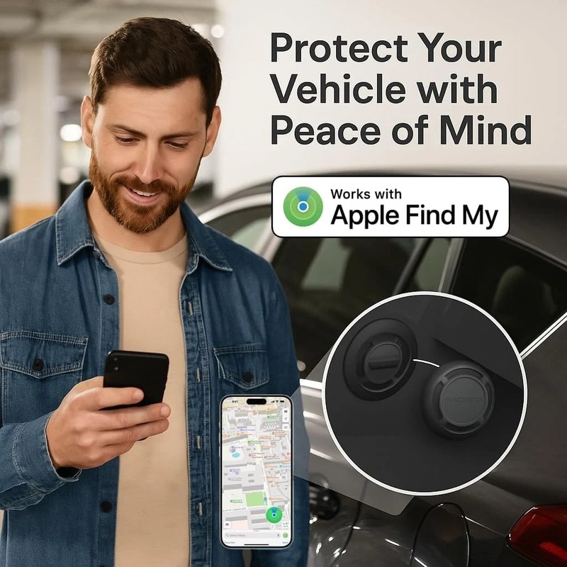 Magnetic Hidden GPS Tracker for Vehicles – Long Battery Life, No Subscription, C gallery