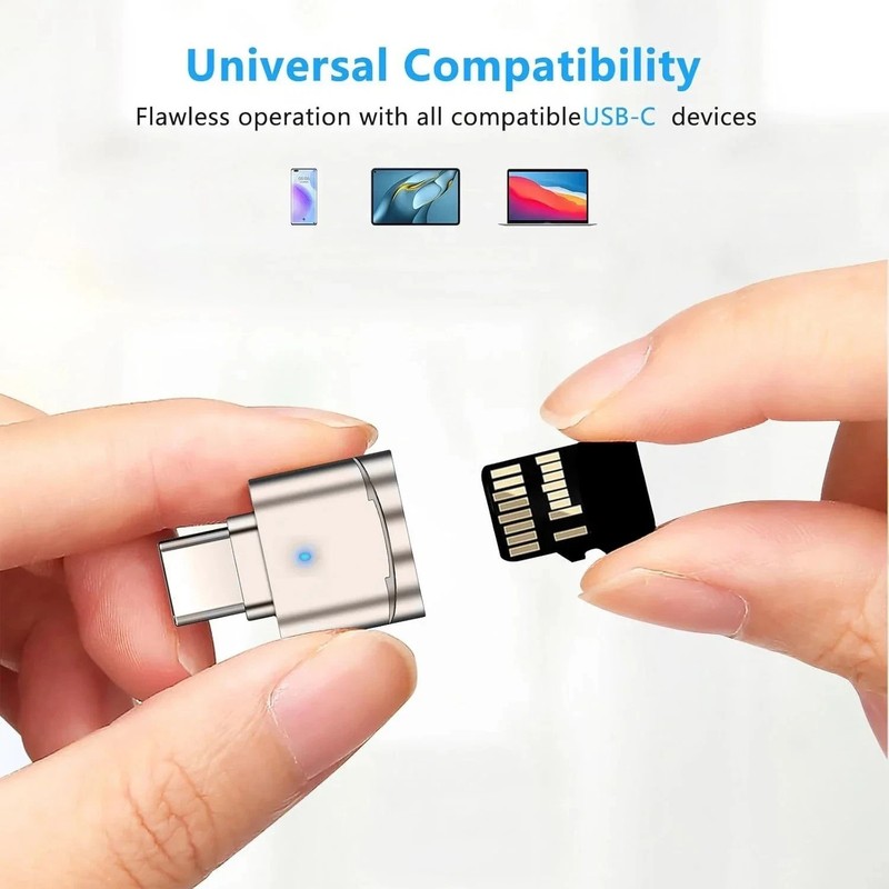 Type C To Micro SD TF Card Reader OTG USB Adapter Converter For Samsung Phone gallery