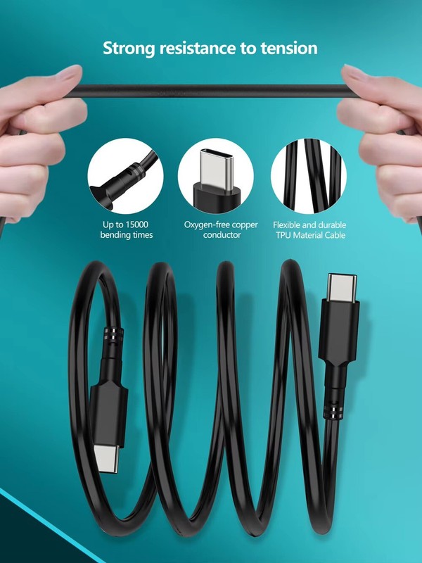 USB C to USB C Cable Type C Fast Charging Cable for Samsung Galaxy S23 S22 S21 gallery