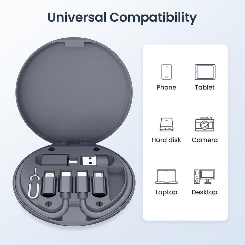 USB Charging Adapter Kit,Multi Travel USBC Adapter Set,Type C to USB 3.0 OTG ... gallery