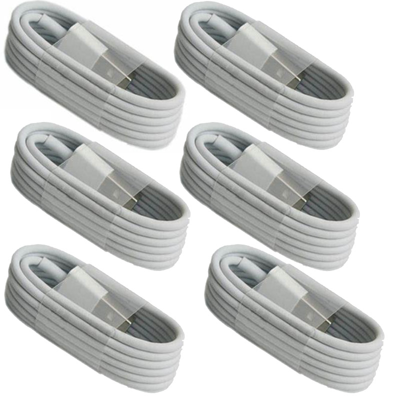vAccessorize Fast Charger Cable Charging Cord For iPhone (Pack of 6, White)
