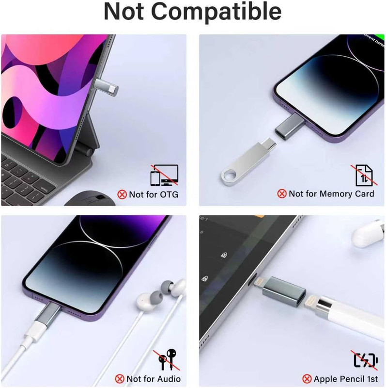 Mfi Certified 27W USB C to Lightning Adapter - Fast Charging Data Sync gallery
