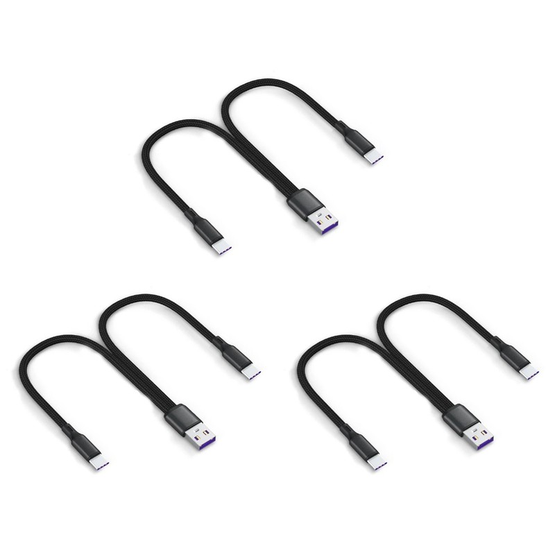 3X 6A Fast Charging Dual Port Type-C Splitter Charging Cable Powered Device6180