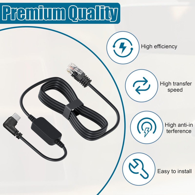 USB-C to RJ11 Radar Detector Power Cord Compatible with Escort MAX360 MAX 360... gallery