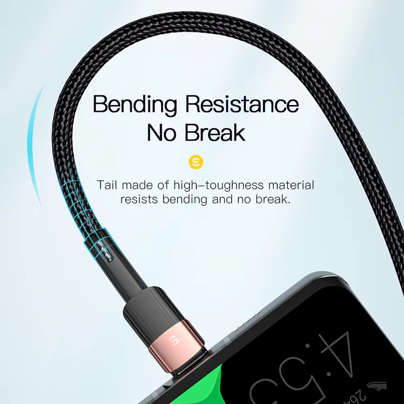 6A USB-C Cable for Fast Charging Huawei P30 Pro, Samsung, OnePlus, Poco F3 gallery