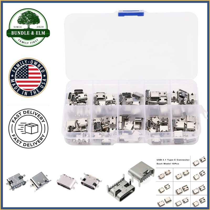Durable Female-to-Female USB 3.1 Connectors for Mobile Device Maintenance
