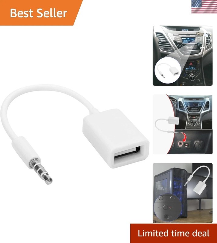 Professional USB to Aux Audio Adapter – Suitable for Car Audio Systems Only