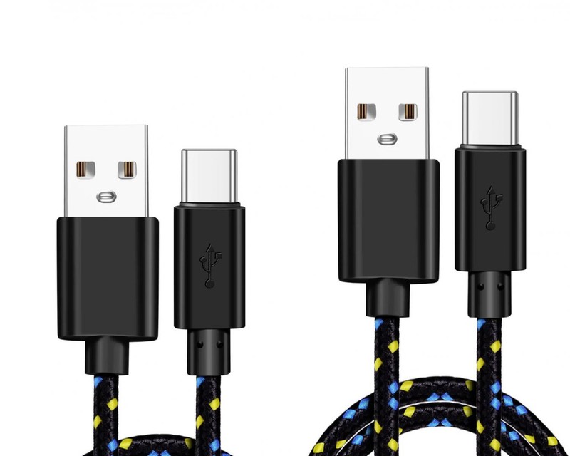 6FT AND 10FT LONG USB-C CABLES FAST CHARGE TYPE-C CORD WIRE for PHONES & TABLETS