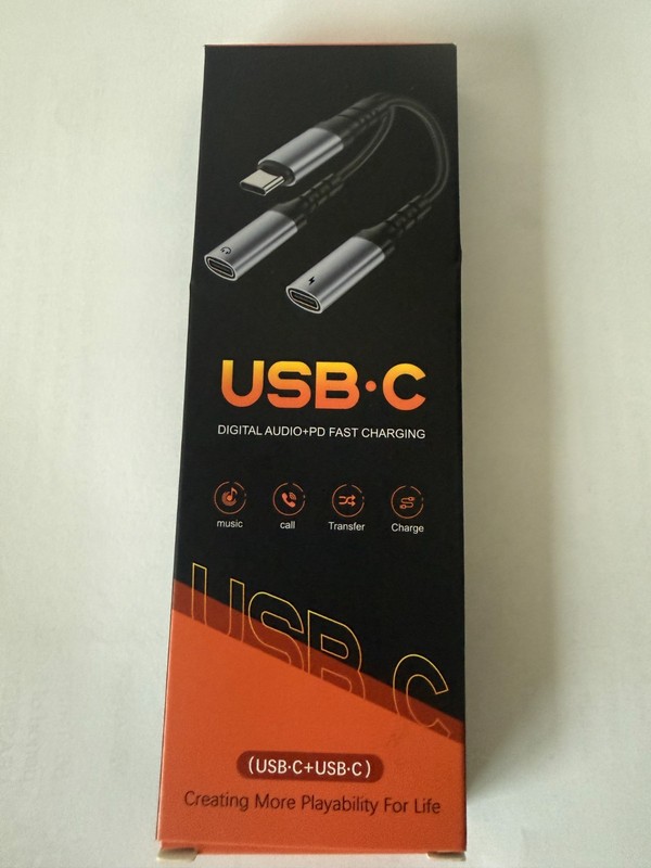 USB C plus USB C Digital Audio PD Fast Charging