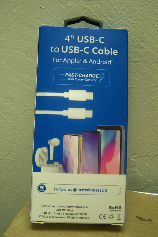 NEW Just Wireless JW 4ft Fast Charging USB-C To USB-C Cable gallery