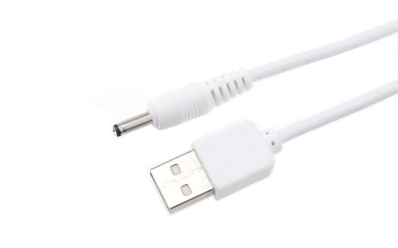 5V USB Power Cord to DC 3.5x1.35mm Barrel Adapter Charging Cable White gallery
