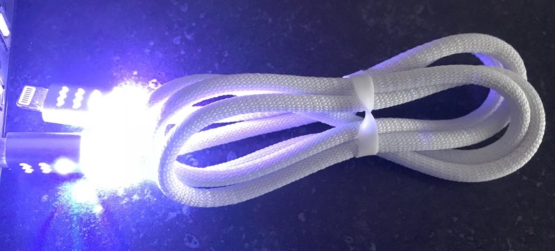 FLASH LED BRAIDED LIGHT Data Cable charger FOR Apple iPhone 8 7 6 5 4s micro usb gallery