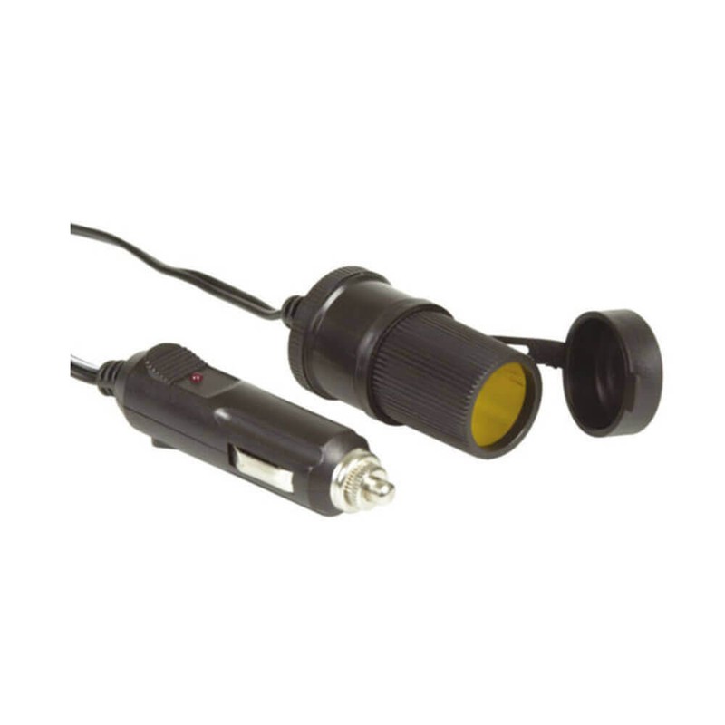 Cigarette Lighter Plug 10A Extension Cable 3m High Temperature Copper Plated