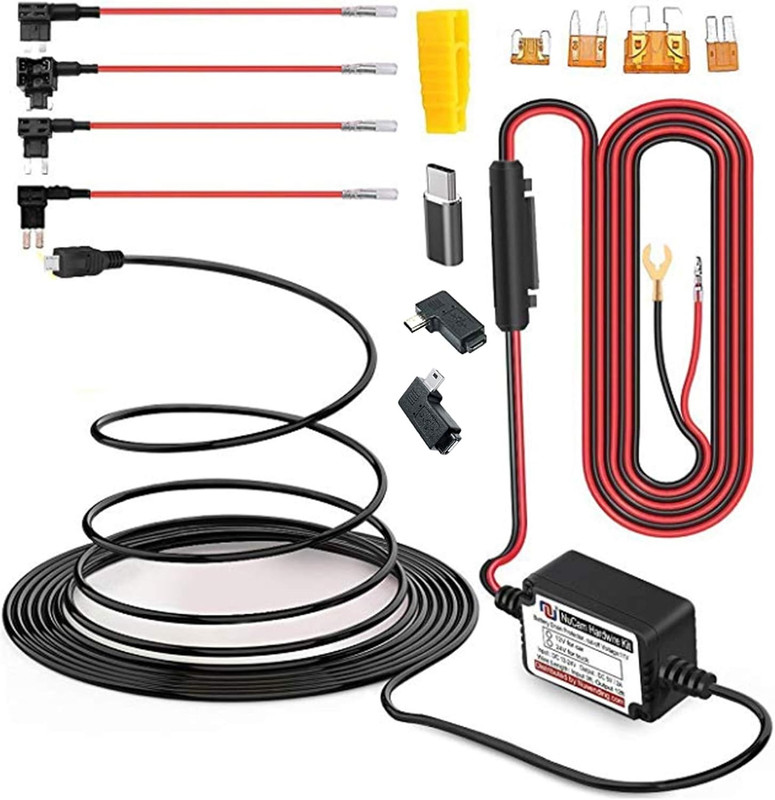 15Ft Microusb & Miniusb Hardwire Kit with Mini/Lp Mini/Ato/Micro2 Fuse, Micro to