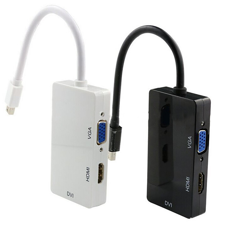 For Pro/ Air 3 IN1 Mini Dp to HDMI/DVI/VGA Adapter Convert Cable gallery