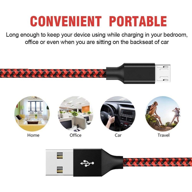 Vman MCB-3-2 Micro USB Cable Android Micro USB to USB 2.0 Cable 3Pack 6Ft) gallery