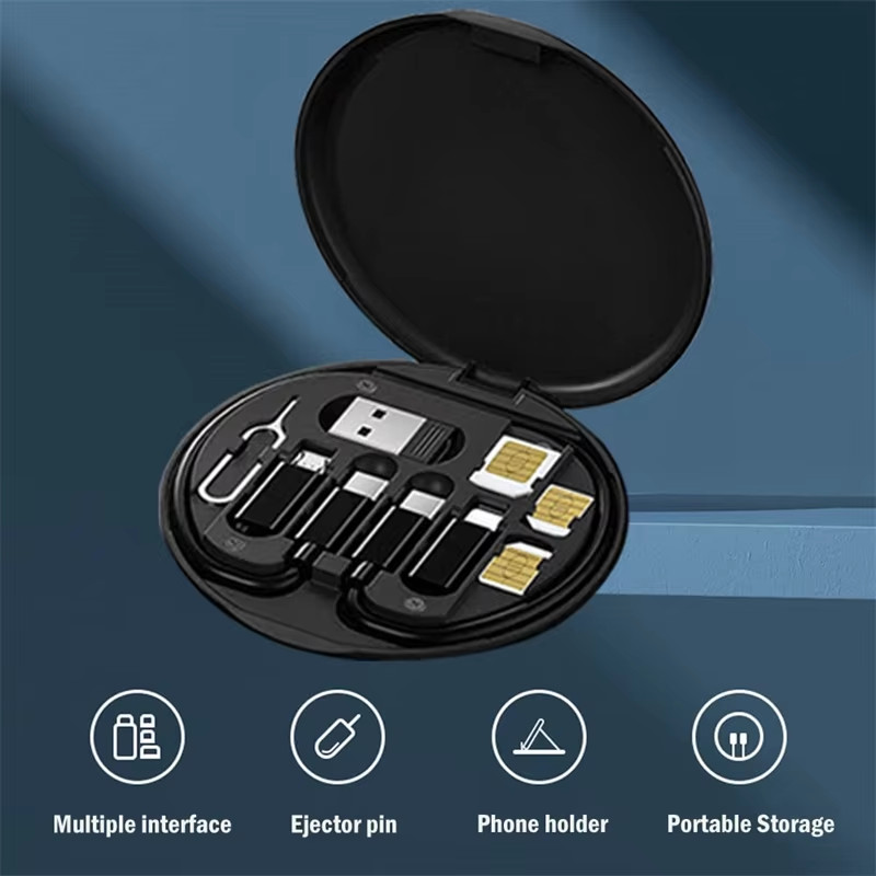 Portable Multi-functional Data Cable Storage Box, 60W Fast Charging Mobile Phone gallery
